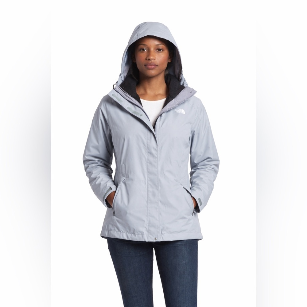 North Face Women's Boundary Triclimate waterproof Hyvent Jacket Medium in Grey - Picture 3 of 16